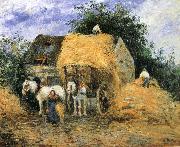 Camille Pissarro Yun-hay carriage Spain oil painting artist
